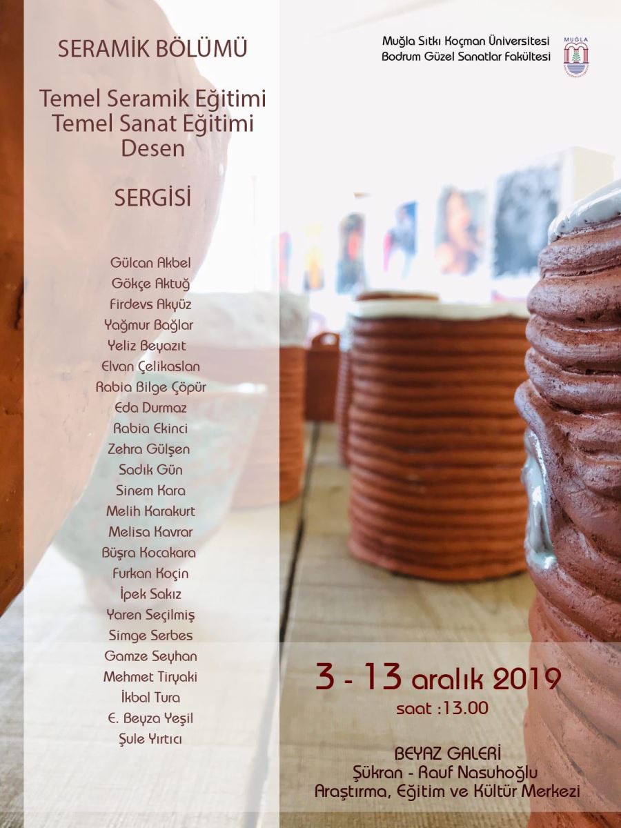 temel sanat egitimi ve desen sergisi